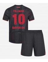 Otroške Nogometnih dresov Bayer Leverkusen Malik Tillman #10 Domači 2025-26 Kratki rokavi (+ hlače)